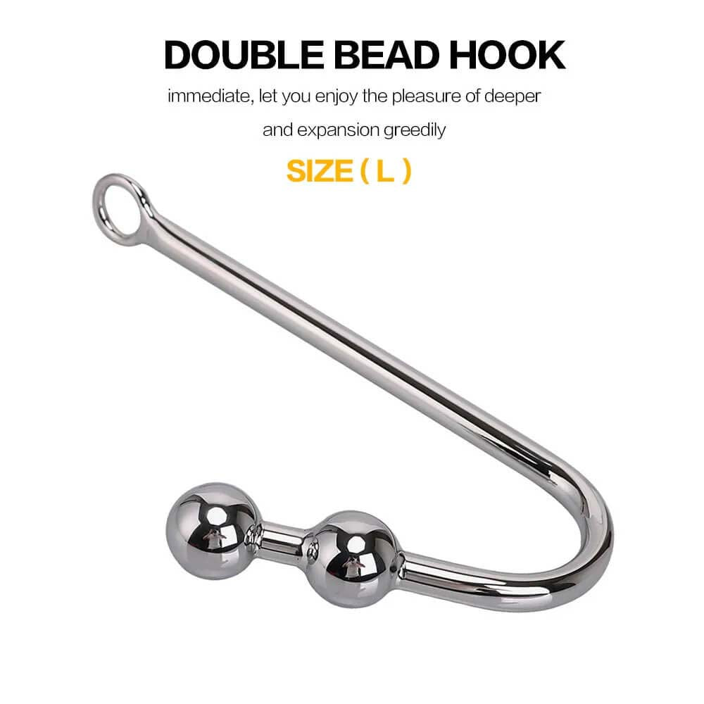 Stainless Steel Anal Hook Prostate Massager Butt Dilator Device