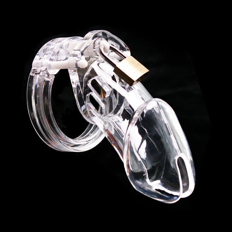 Men's Chastity Locking Device Cock Cage Penis Belt Lock