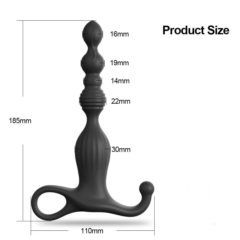 Silicone Anal Beads Vibrator for Anal toys Ball plugs Thrusting Prostate Massager-ZhenDuo Sex Shop-ZhenDuo Sex Shop