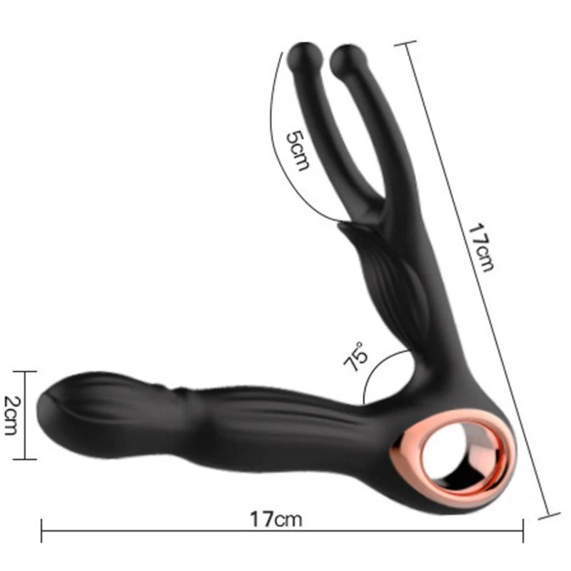 Lesparty Wireless Control Rotating Anal Vibrator for Men Prostate Stimulation