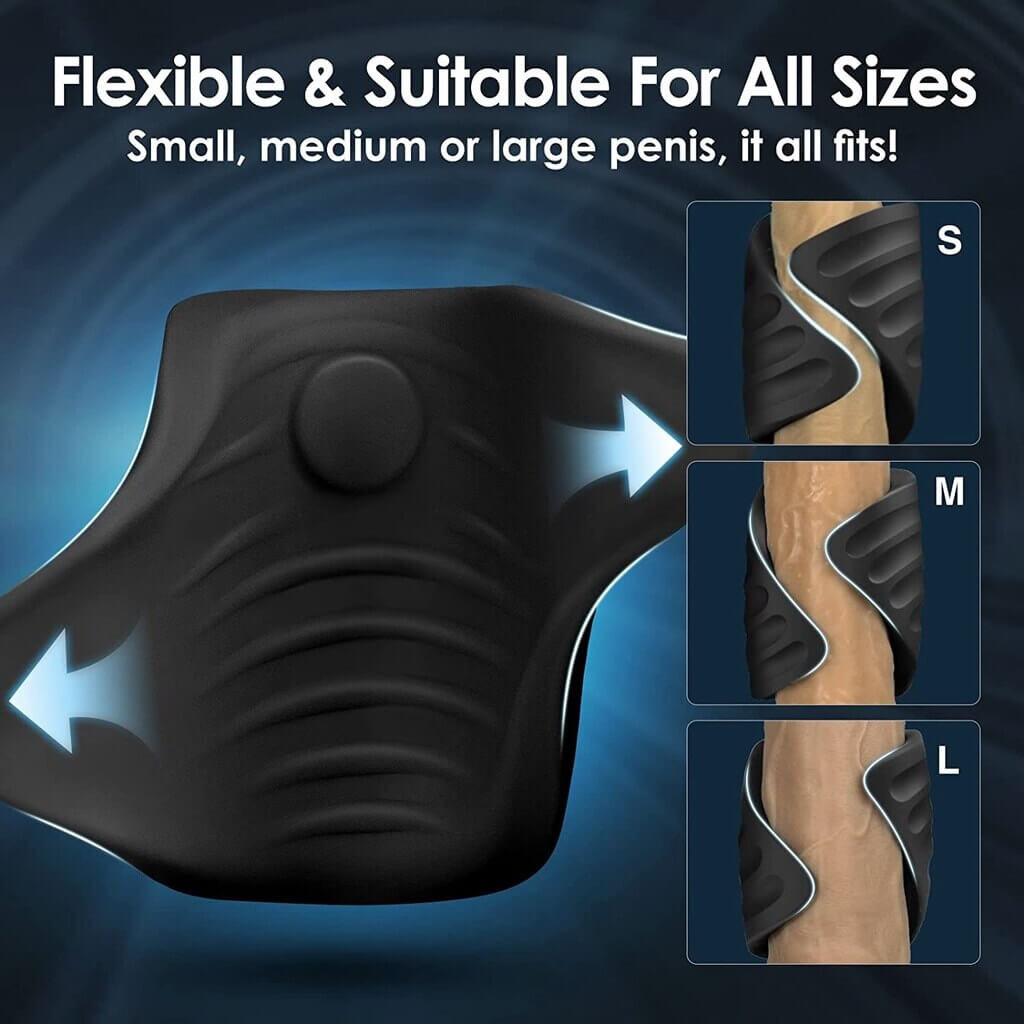 Male Penis Ring Masturbator Men's Vibrator Stimulator with APP Control Delay Cock Ring-ZhenDuo Sex Shop-ZhenDuo Sex Shop