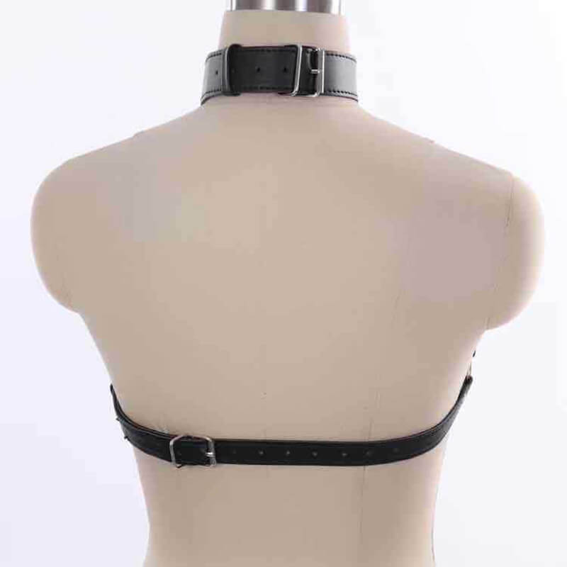 Women Leather Chain Lingerie ,Open Bust Body Harness Breast String Bra,Women's Sexy Clubwear,BDSM Bondage Restraints Strap-ZhenDuo Sex Shop-ZhenDuo Sex Shop