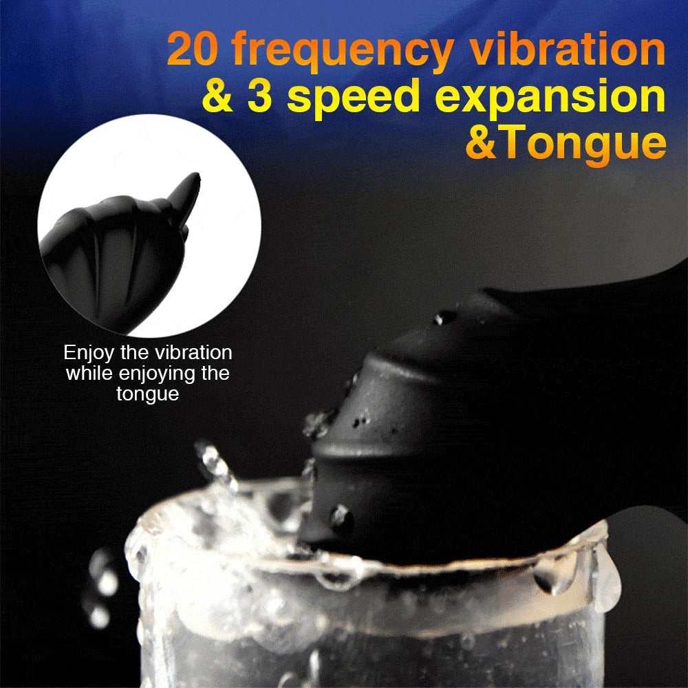 INS 20 Speed Double Shock Telescopic Prostate Massager