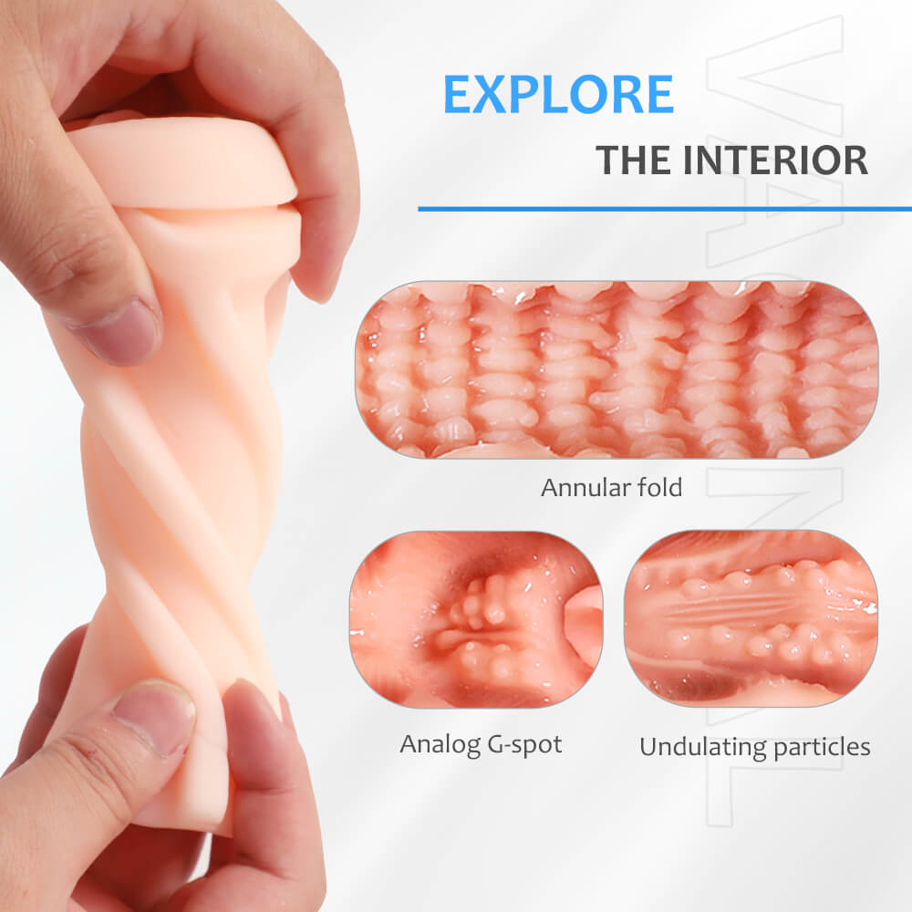 FEIHAN Male Masturbator Cup Vacuum Pressure Sucking Silicone Vagina Pussy Pocket Stroker-ZhenDuo Sex Shop-ZhenDuo Sex Shop