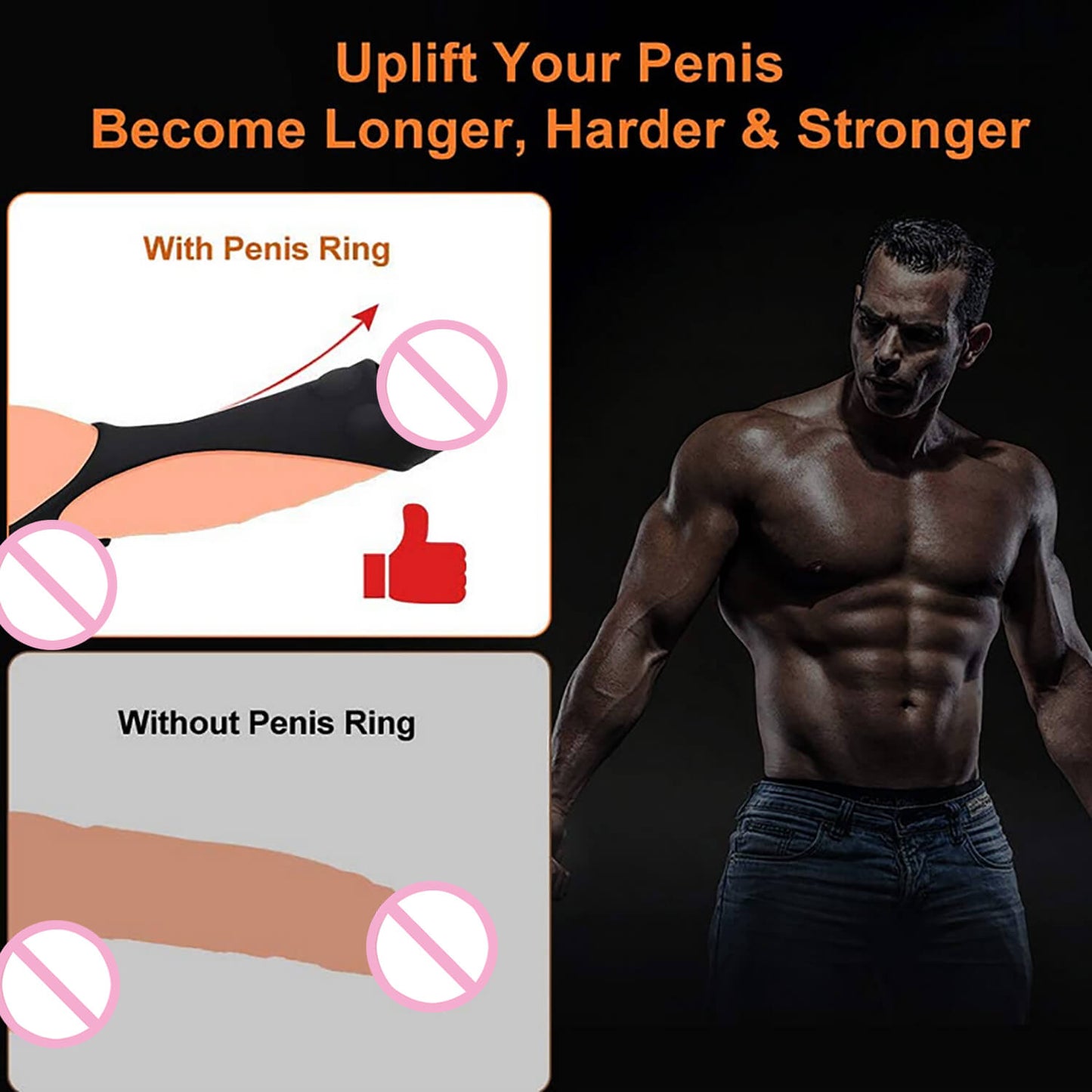 Medical Silicone Soft Stretchable Penis Rings Delay Ejaculation Cock Rings Adult Sex Toys for Men Sex Products Erotic Dick Rings-ZhenDuo Sex Shop-ZhenDuo Sex Shop