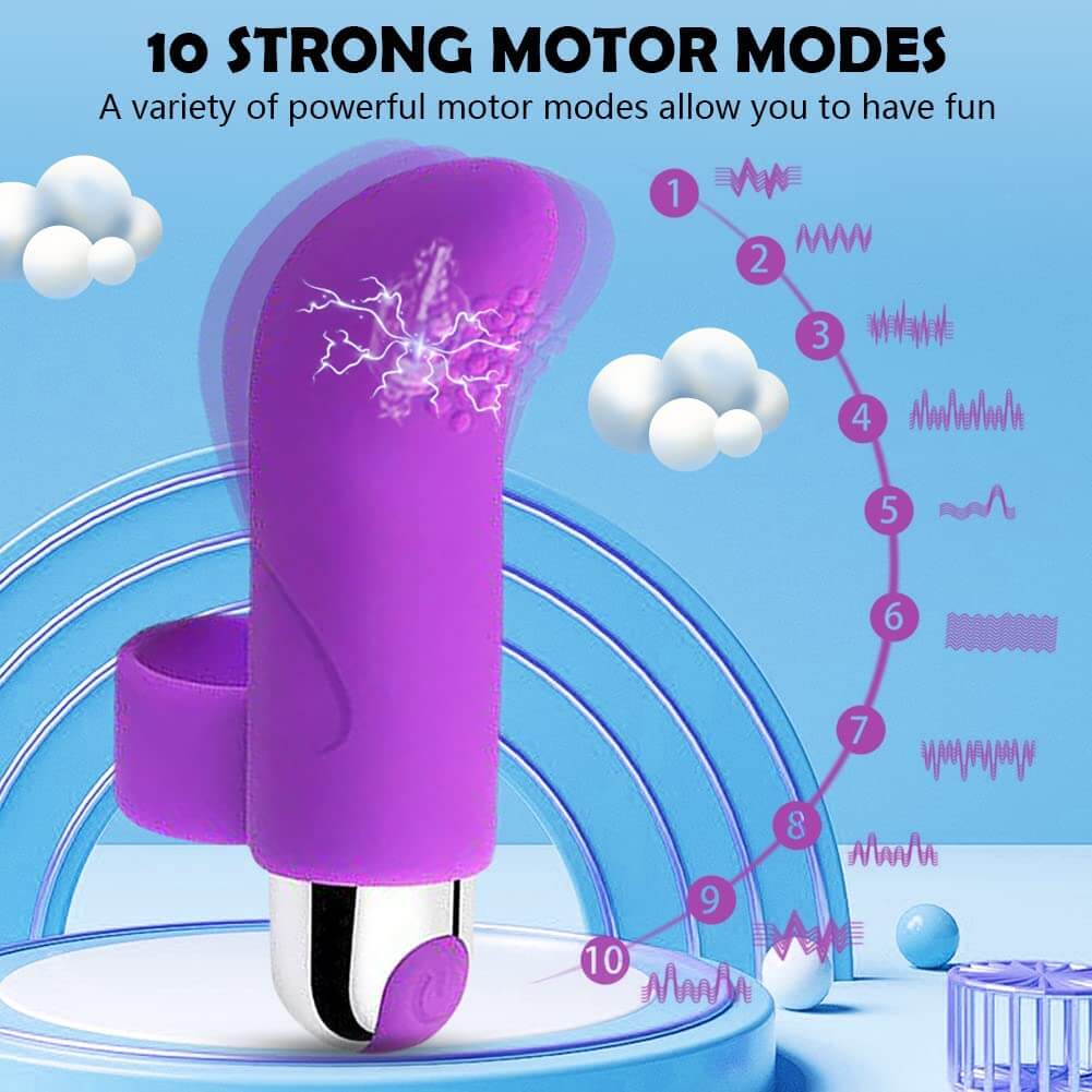 10 Speeds Finger Vibrator Clitoris Stimulation Silicone Toy Massage Vibrating Adult Sex Product-ZhenDuo Sex Shop-ZhenDuo Sex Shop