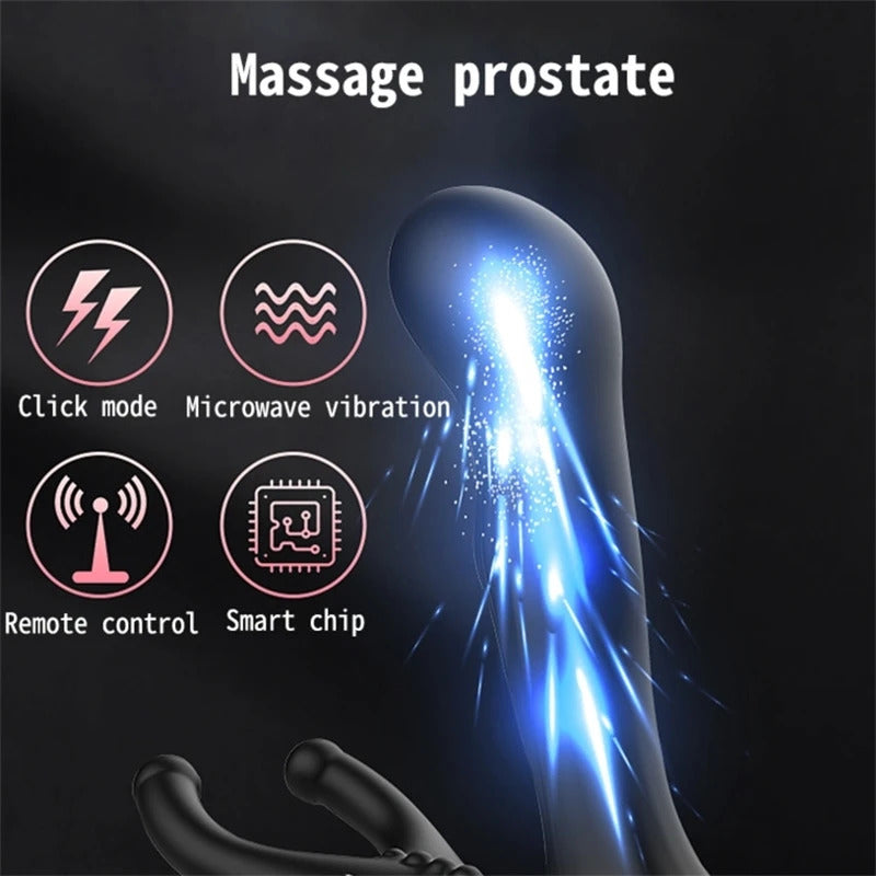 Lesparty Wireless Control Rotating Anal Vibrator for Men Prostate Stimulation