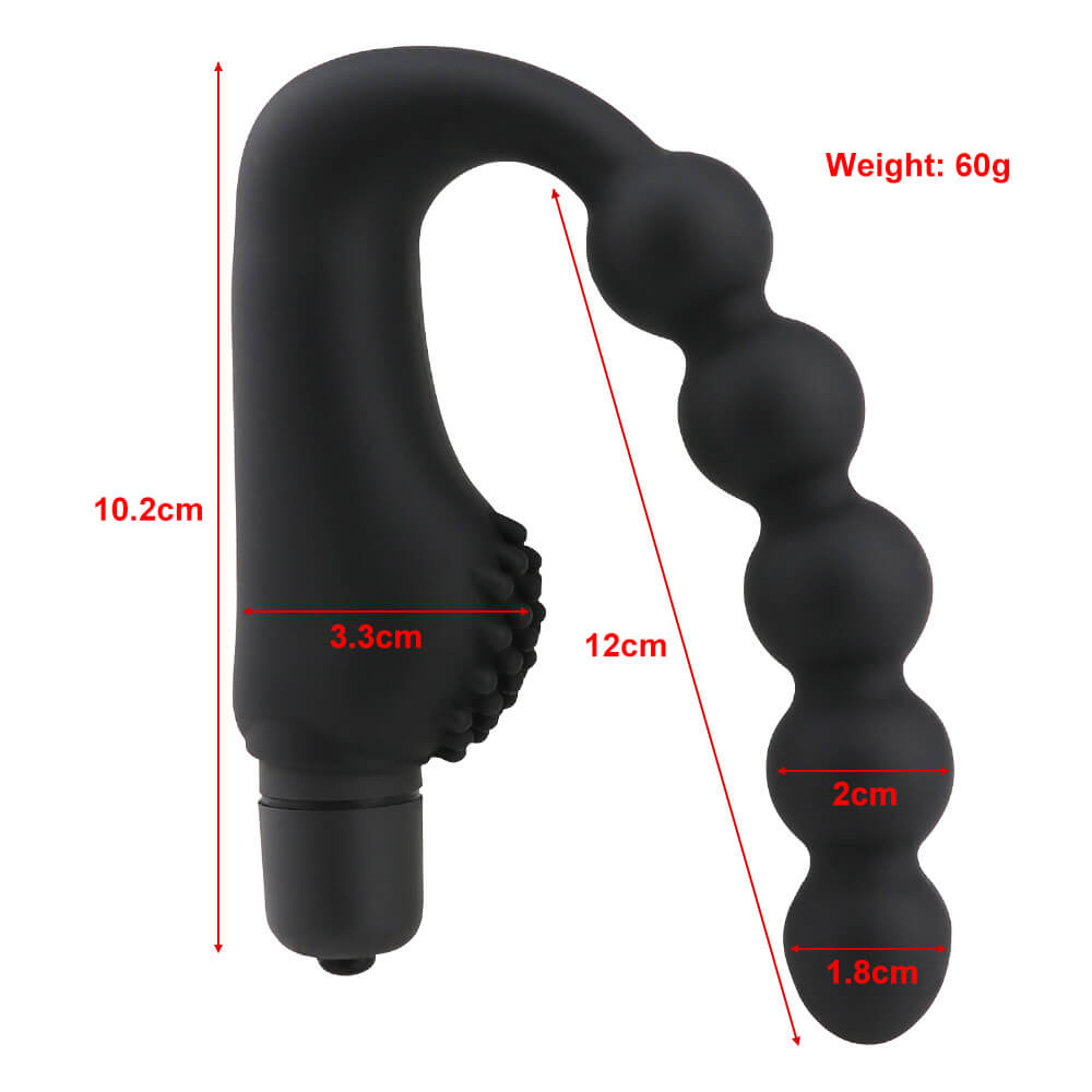 Silicone Granular Prostate Vibrator Massager Anal Plug Waterproof 10 Speed Stimulation-ZhenDuo Sex Shop-ZhenDuo Sex Shop