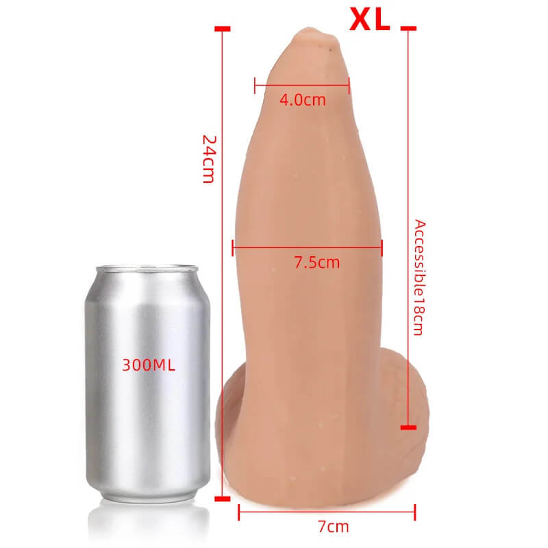 Liquid Silicone Soft XXL Huge Sea Lion Dildo with Suction Cup