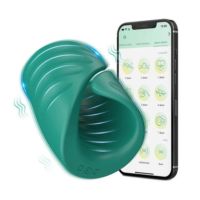 Male Penis Ring Masturbator Men's Vibrator Stimulator with APP Control Delay Cock Ring-ZhenDuo Sex Shop-green-ZhenDuo Sex Shop