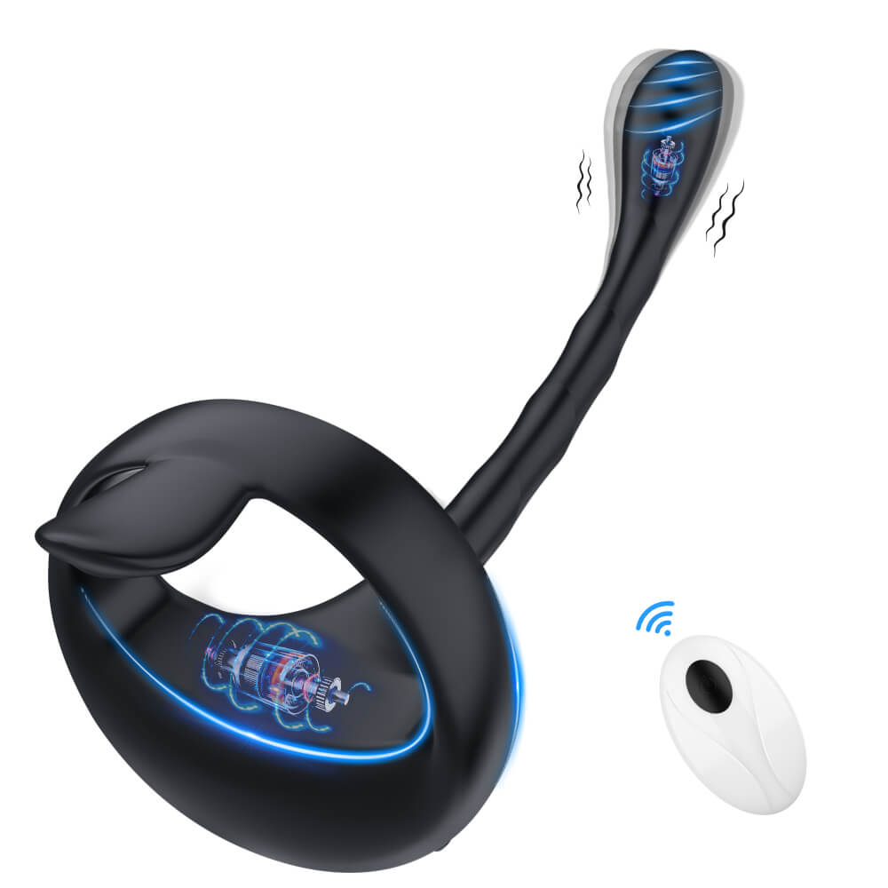 APP Bluetooth Prostate Vibrator Testicle Massage Penis Ring Sex Toy for Men-ZhenDuo Sex Shop-transmitter control-ZhenDuo Sex Shop