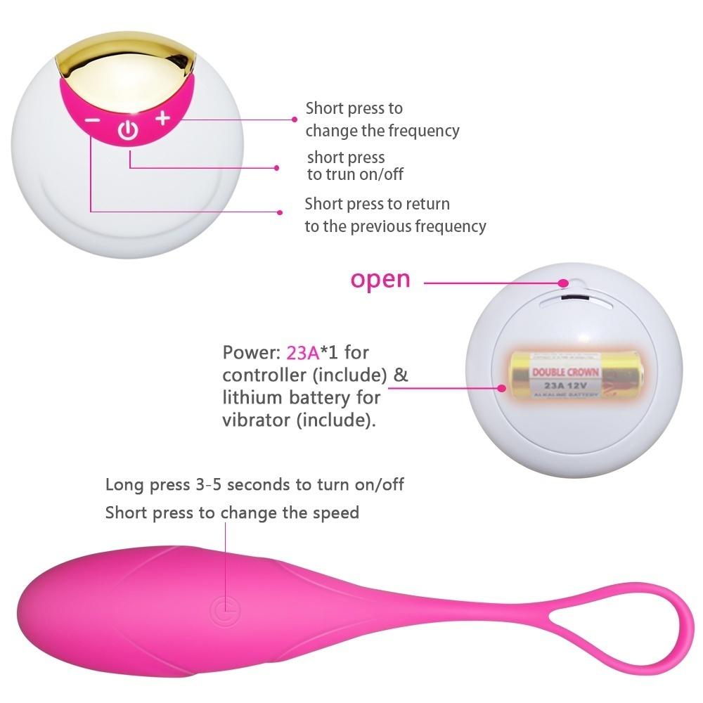 10 Speed Wireless Remote Control Bullet Vibrators Egg-ZhenDuo Sex Shop