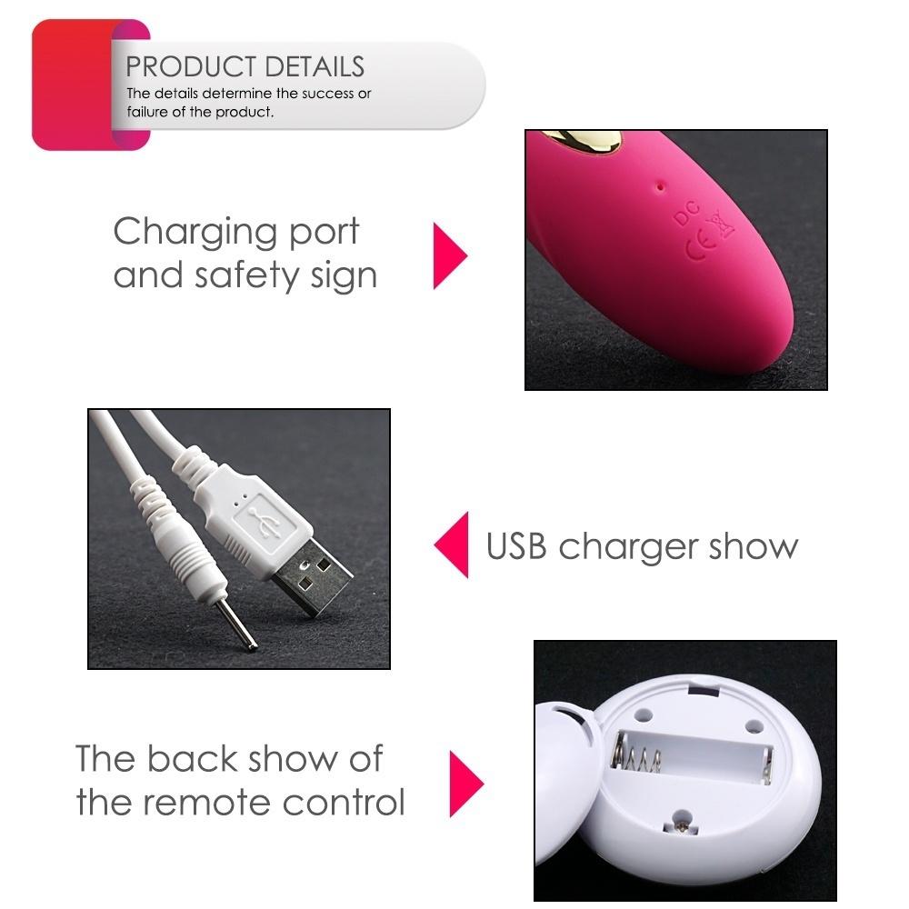 10 Speed Wireless Remote Control Bullet Vibrators Egg-ZhenDuo Sex Shop