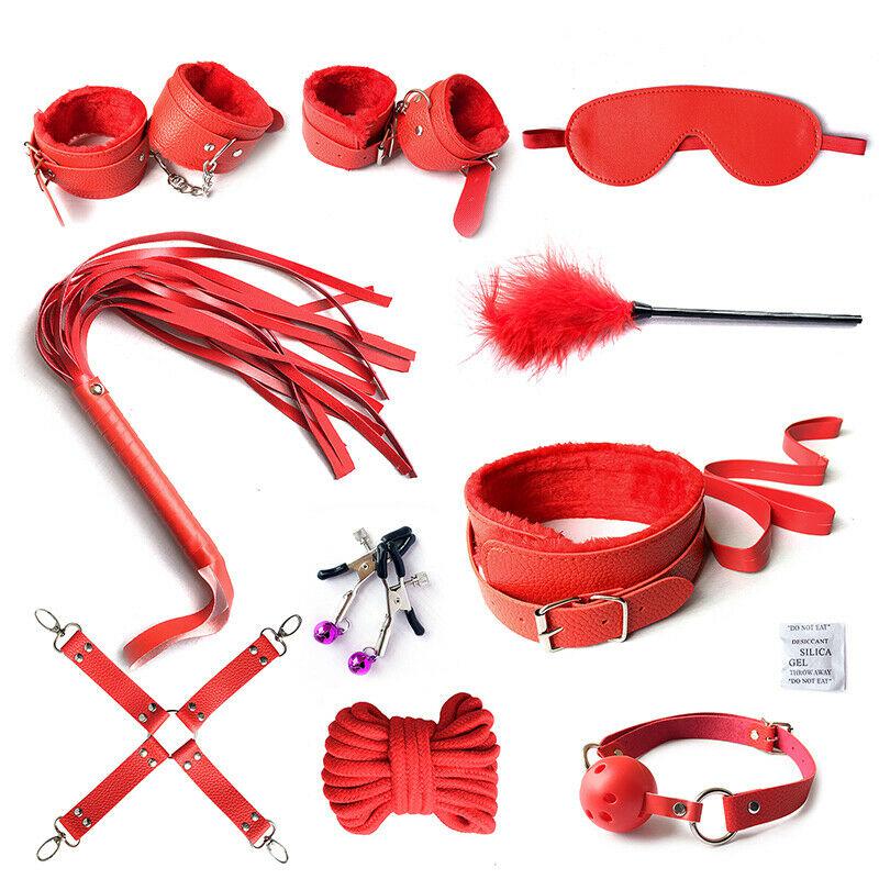 10Pcs/Set Whip Rope Neck Bondage Clip BDSM Toys-ZhenDuo Sex Shop