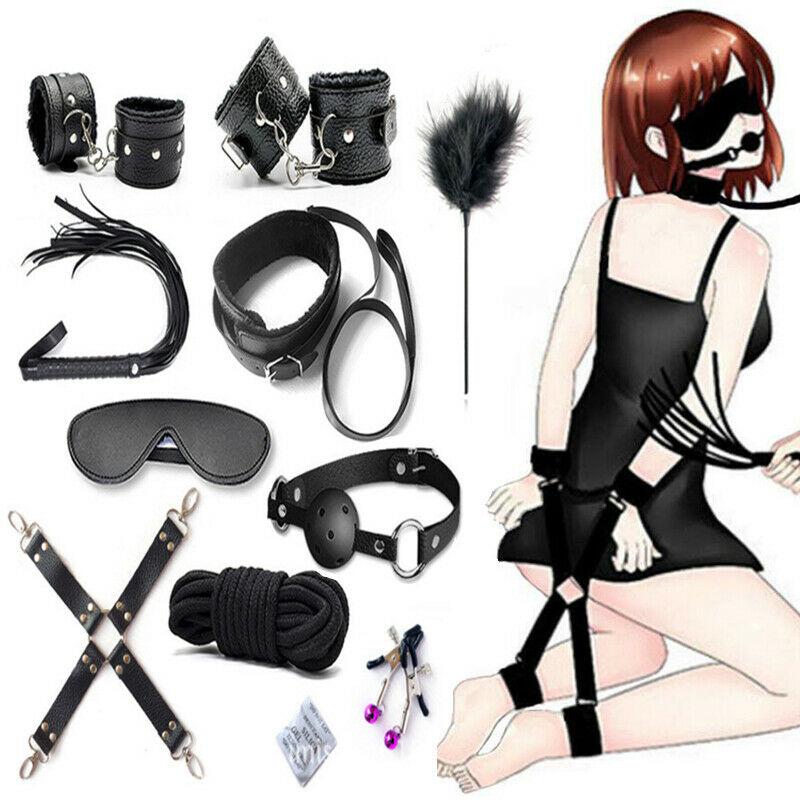 10Pcs/Set Adult Erotic Sex Whip Rope Bondage BDSM Toys - ZhenDuo