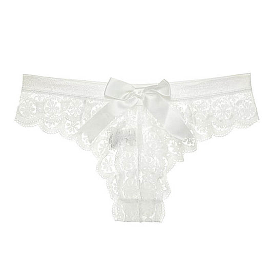 Butterfly Knot Hollowed Seductive Lace Low Waist Panties-ZhenDuo Sex Shop-white-S-ZhenDuo Sex Shop