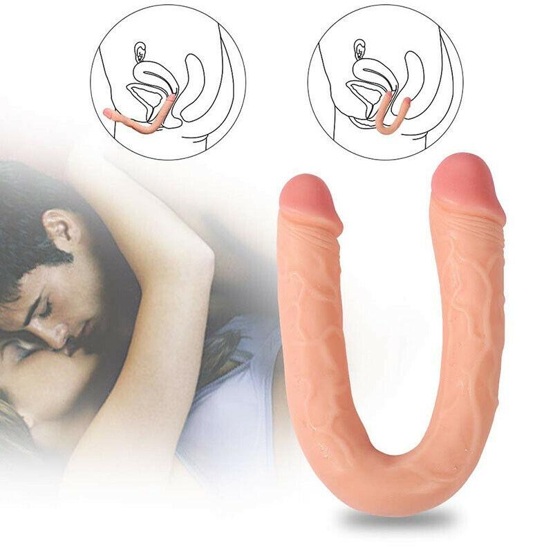 18'' Big Silicone Realistic Double Ended Dildo-ZhenDuo Sex Shop