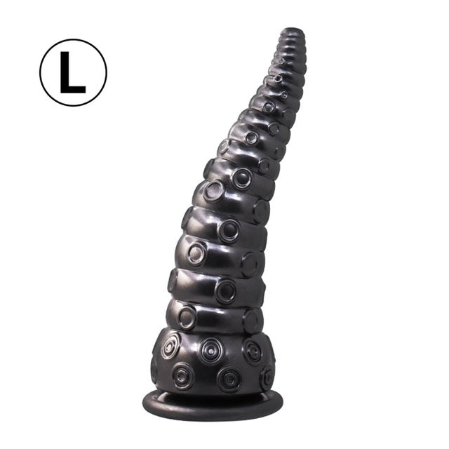 Octopus Tentacle Sucker Anal Plug Dilator Dildos Butt Plug Stimulator Prostate Massager Anal Sex Toy For Women Men Anus Expander-anal plug-ZhenDuo Sex Shop-Black (L)-ZhenDuo Sex Shop