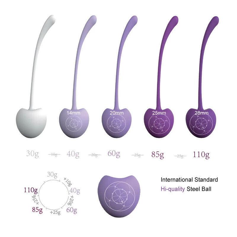 5Pcs Vaginal Bladder Tightening Kegel Ball Exercise Weights Ben Wa Balls-ZhenDuo Sex Shop