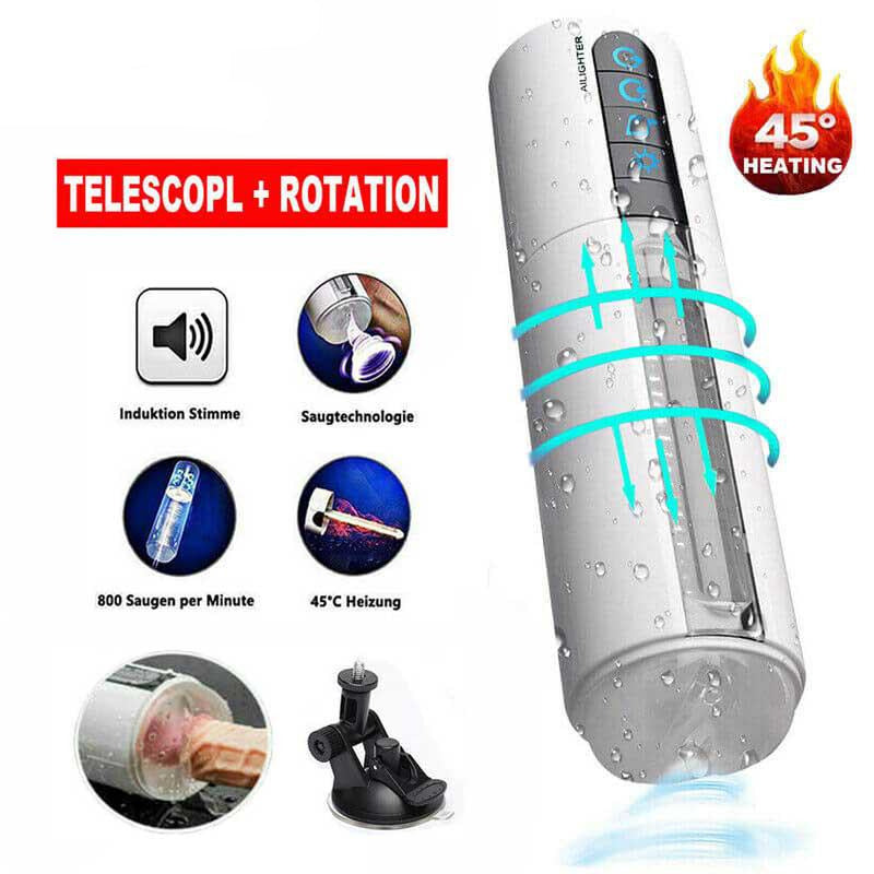 Ailighter Air Jet Intelligent Heating Voice Auto Sucking Masturbator (US Stock)-masturbator-ZhenDuo Sex Shop