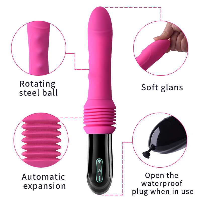 Automatic Telescopic Thrusting Dildo Sex Machine Remote Control Vibrator-ZhenDuo Sex Shop-ZhenDuo Sex Shop