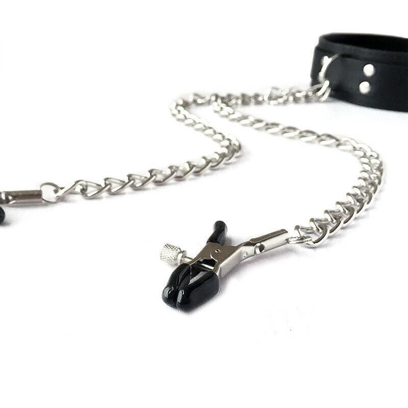 BDSM Slave Cuff Nipple Clamps Bondage Kit-ZhenDuo Sex Shop