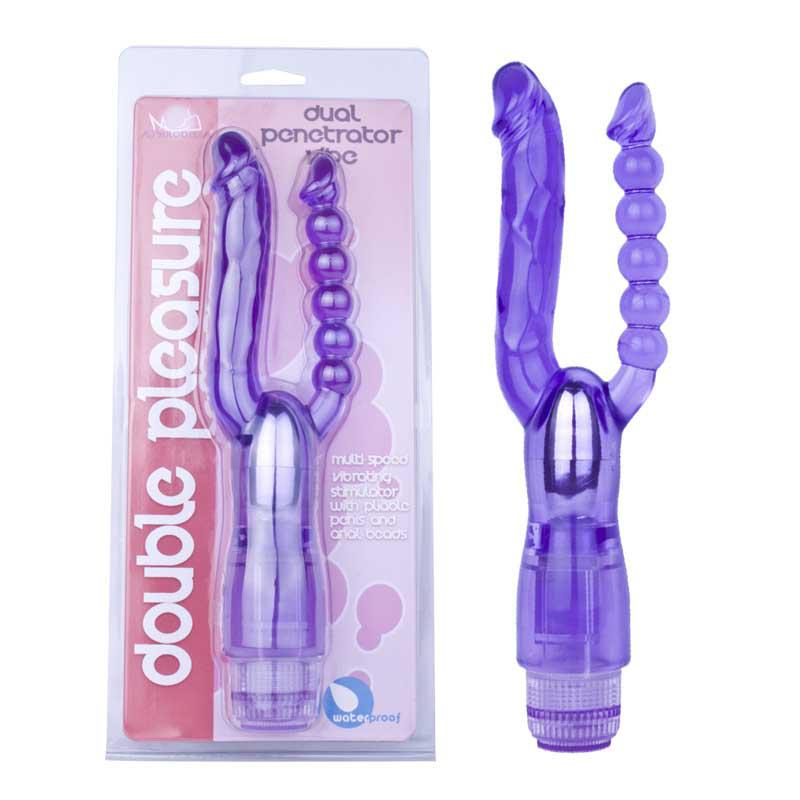 Dual Penetrator Vibe with Anal Beads-vibrator-ZhenDuo Sex Shop-ZhenDuo Sex Shop