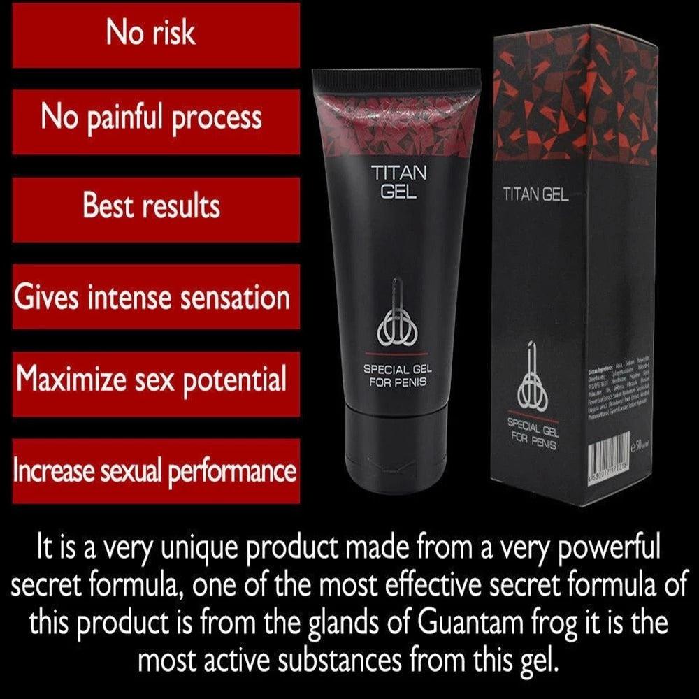 TITAN Gel: Male Penis Enlargement Herbal Big Dick Thickening Growth Cream-ZhenDuo Sex Shop