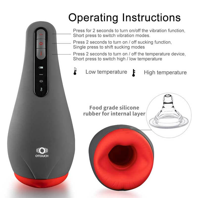 Otouch Airturn 2 Sucking Vibrating Heating Masturbator 3 in 1-masturbator-ZhenDuo Sex Shop-ZhenDuo Sex Shop