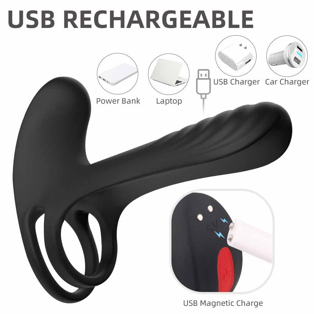 S-HANDE Penis Ring Delay Ejaculation Couple Vibrator-ZhenDuo Sex Shop