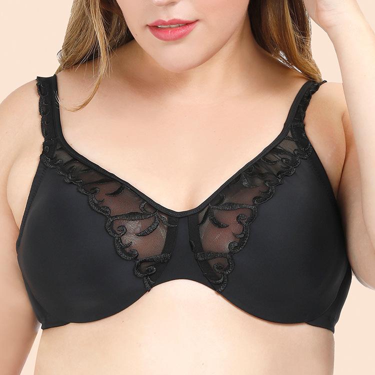 Sexy Lace Embroidery Lingerie Ultra Thin Bra-ZhenDuo Sex Shop