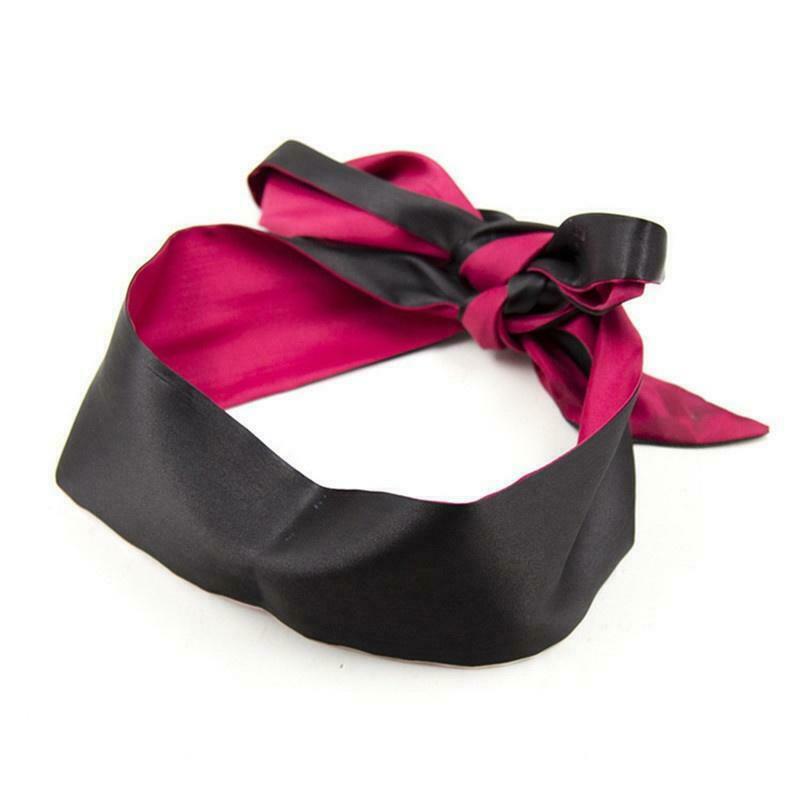 BDSM Ribbon Eye Mask Wrist Bondage Blindfold Restraints-ZhenDuo Sex Shop