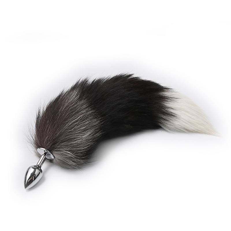 Anal Stainless Steel Fox Tail Butt Plug-ZhenDuo Sex Shop