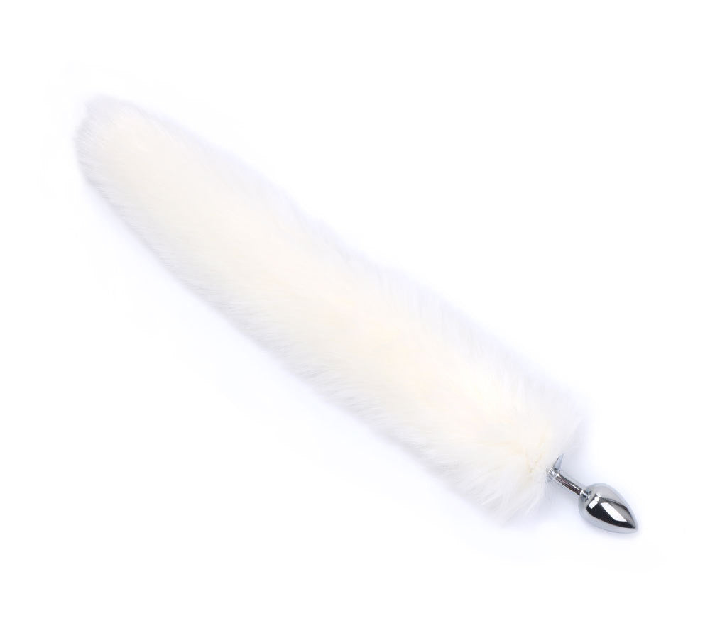 Fox Tail Anal Plug Butt Plug Metal Adult Products Anal Sex Toys for Woman Couples Men Adults Games Sex Shop Toys For Adults18-butt plug-ZhenDuo Sex Shop-White Fox tail-ZhenDuo Sex Shop