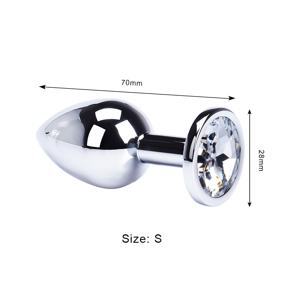 Fox Tail Anal Plug Butt Plug Metal Adult Products Anal Sex Toys for Woman Couples Men Adults Games Sex Shop Toys For Adults18-butt plug-ZhenDuo Sex Shop-White crystal-ZhenDuo Sex Shop