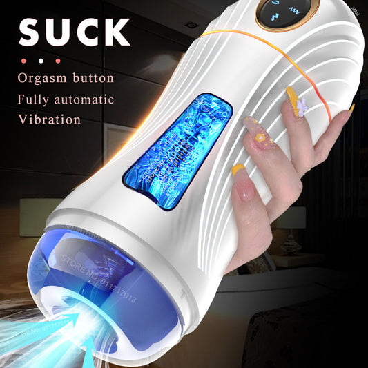 Male Masturbator Toys Automatic Sucking Masturbation Cup For Men Deep Throat Oral Vagina Suction Blowjob Vibrating Sex Machine-masturbator-ZhenDuo Sex Shop-ZhenDuo Sex Shop