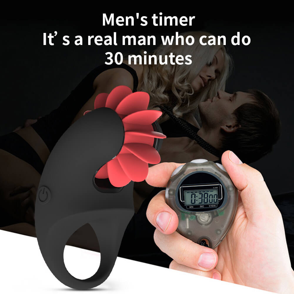 Otouch 12 Kiss Vibrating Penis Ring with Oral Licking Tongue-penis ring-ZhenDuo Sex Shop-ZhenDuo Sex Shop