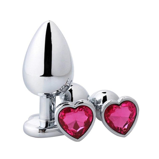 Heart Shaped Metal Anal Plug-ZhenDuo Sex Shop