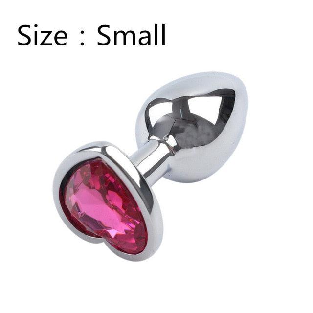 Heart Shaped Metal Anal Plug-ZhenDuo Sex Shop