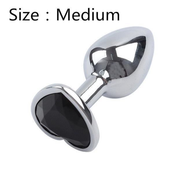 Heart Shaped Metal Anal Plug-ZhenDuo Sex Shop