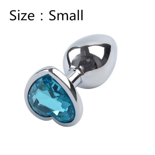 Heart Shaped Metal Anal Plug-ZhenDuo Sex Shop