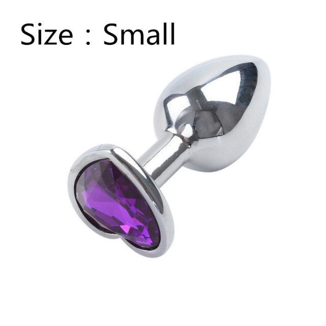 Heart Shaped Metal Anal Plug-ZhenDuo Sex Shop