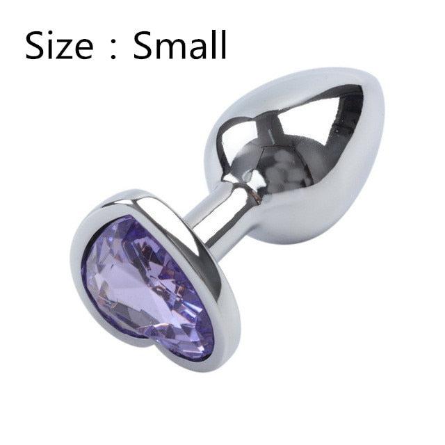 Heart Shaped Metal Anal Plug-ZhenDuo Sex Shop