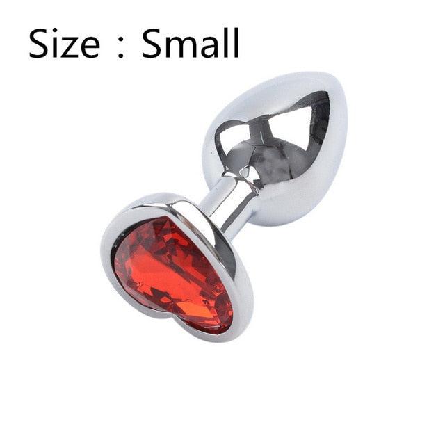 Heart Shaped Metal Anal Plug-ZhenDuo Sex Shop