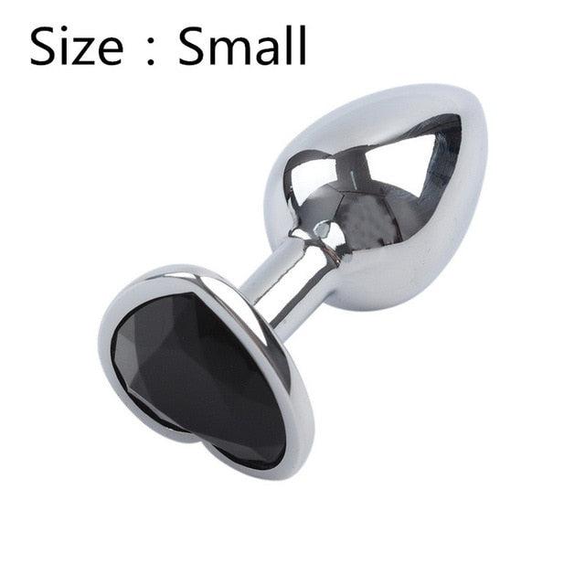 Heart Shaped Metal Anal Plug-ZhenDuo Sex Shop