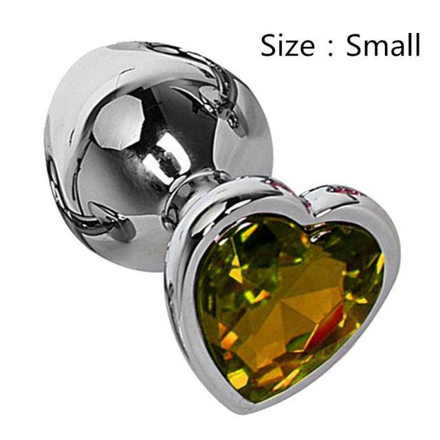 Heart Shaped Metal Anal Plug-ZhenDuo Sex Shop