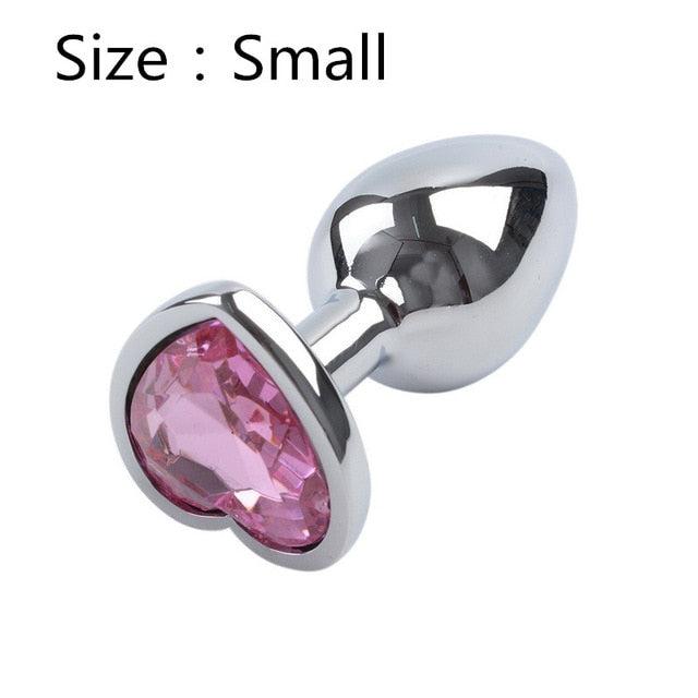 Heart Shaped Metal Anal Plug-ZhenDuo Sex Shop