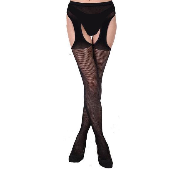 Sexy Thigh High Stockings with Suspender Garter Belt-ZhenDuo Sex Shop