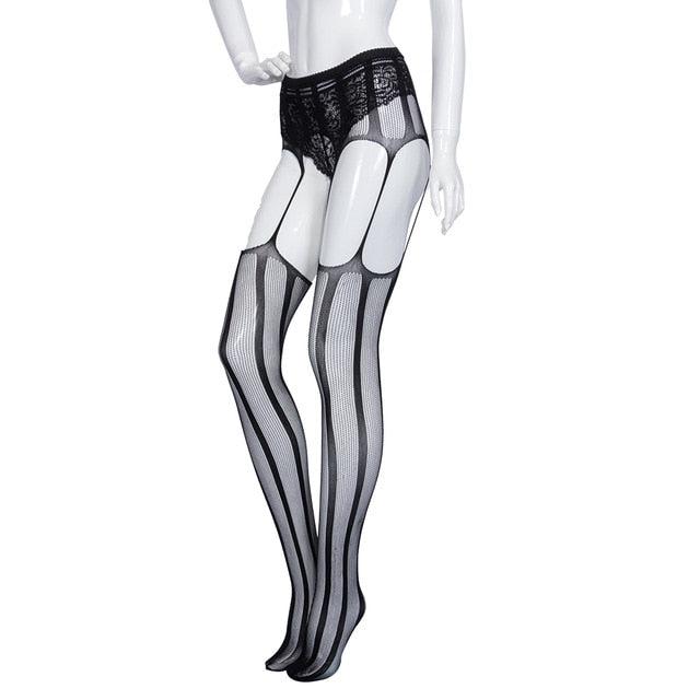 Sexy Thigh High Stockings with Suspender Garter Belt-ZhenDuo Sex Shop