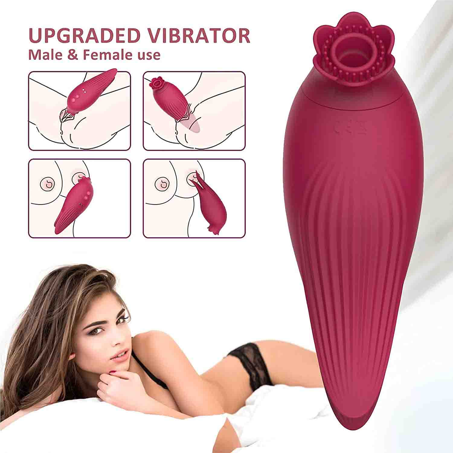 Tidal Bird 10 Sucking Modes Clitoral Vibrator w/ 10 Frequency Vibration-vibrator-ZhenDuo Sex Shop-ZhenDuo Sex Shop